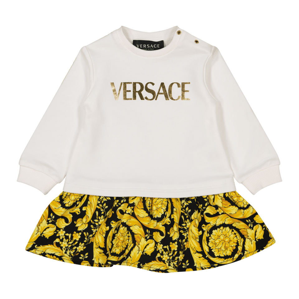 Versace Baby Girls Dress White