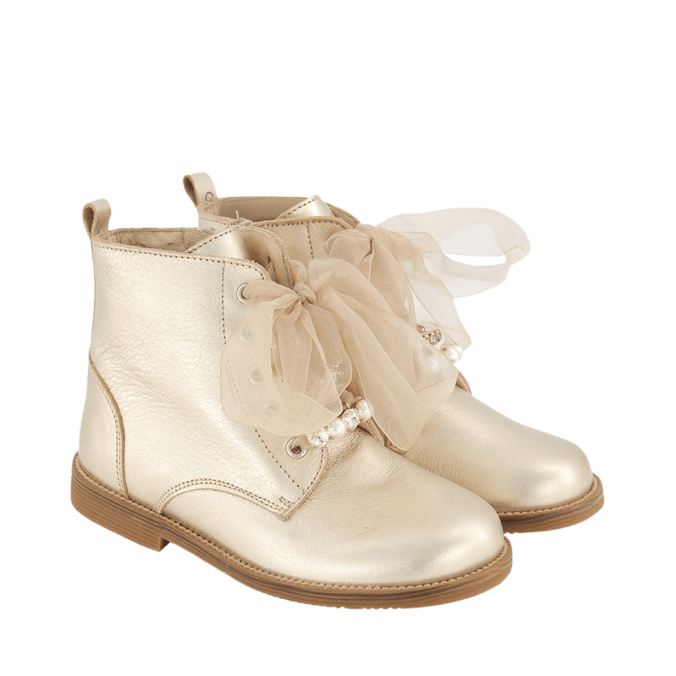 Andanines Kids Girls Shoes Gold