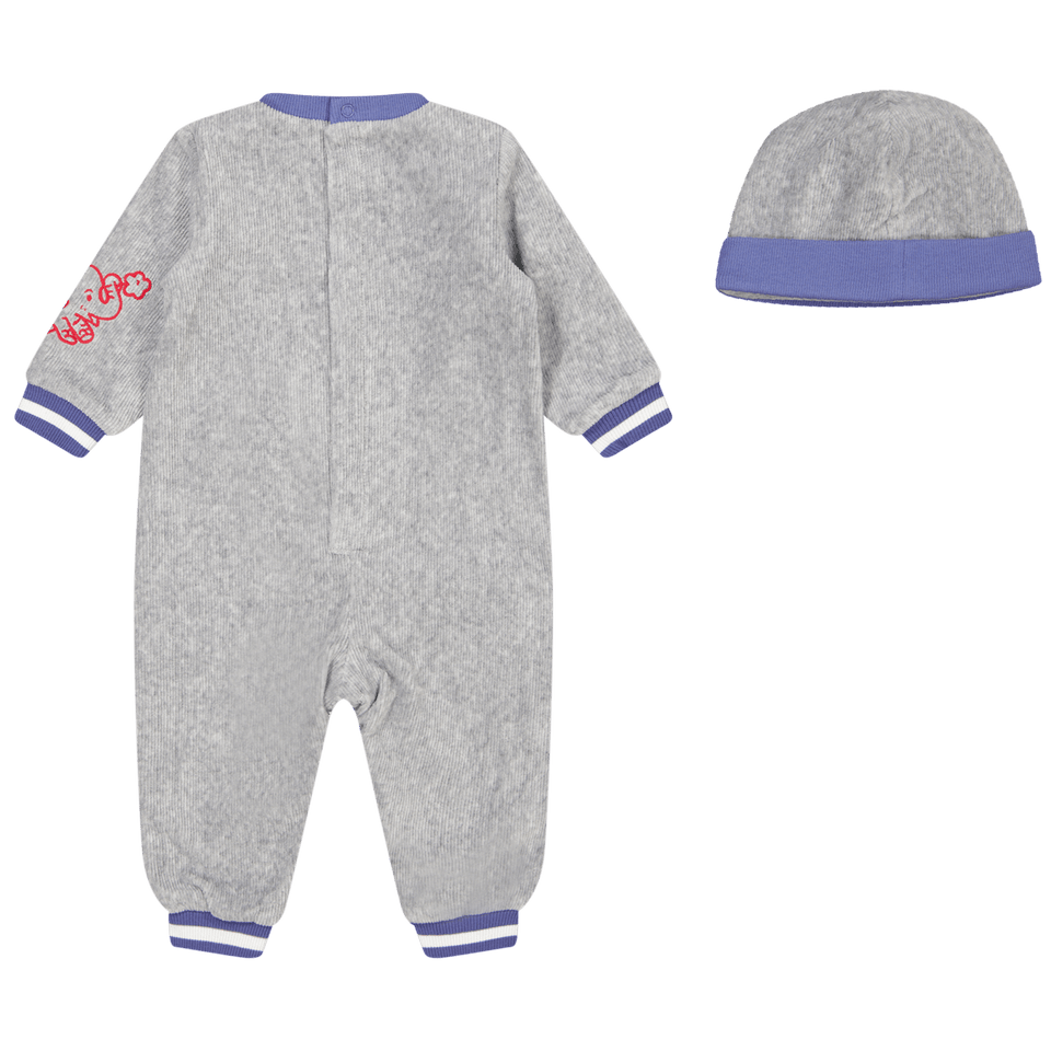 Kenzo kids Baby Unisex Bodysuit Grey
