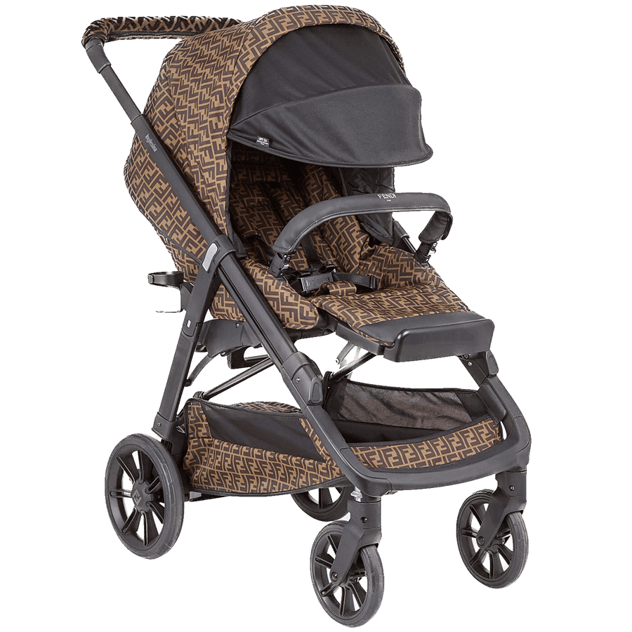 Fendi Baby Stroller in Brown