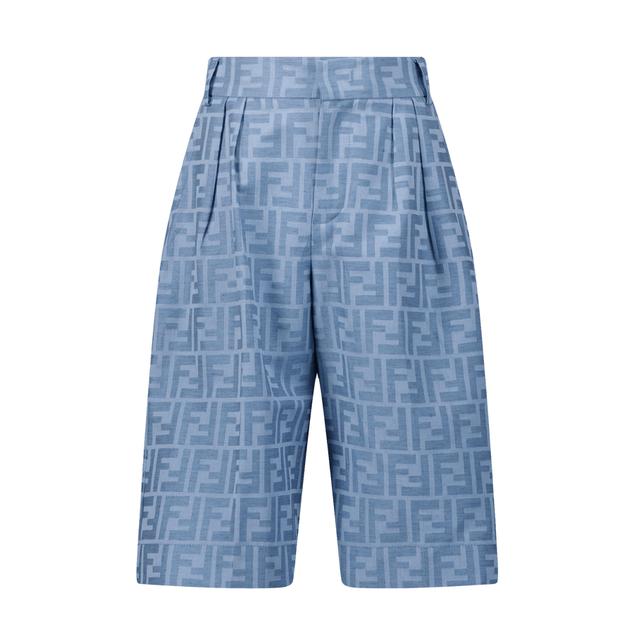 Fendi Kinder Jongens Shorts Licht Blauw 3Y