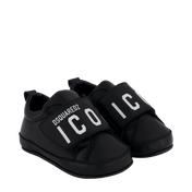 Dsquared2 bebek unisex spor ayakkabılar siyah