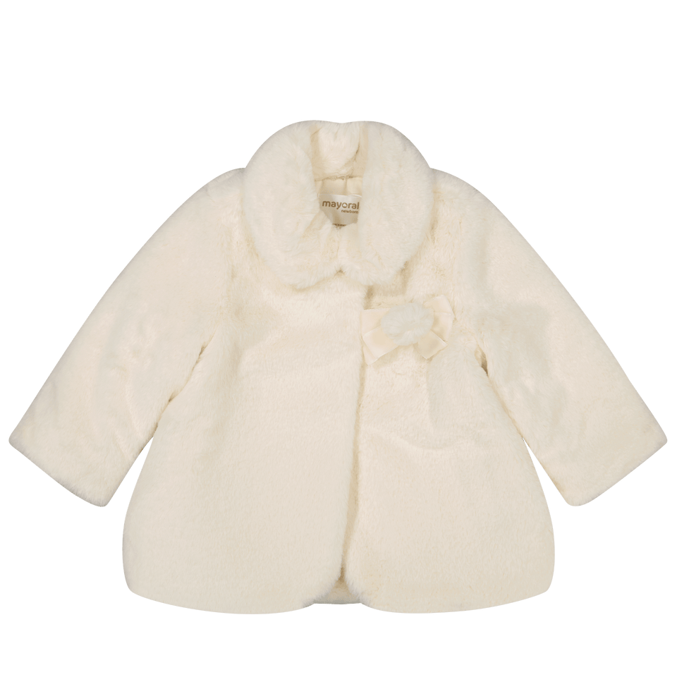 Mayoral Baby Girls Coat Light Beige
