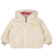 Moschino Baby Girls Coat Off White