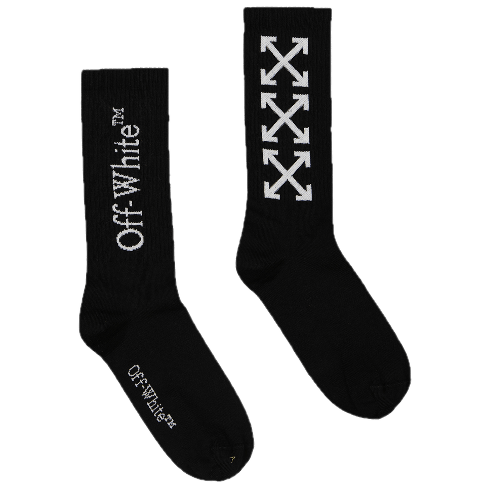 Off-White Kids Unisex Socks Black