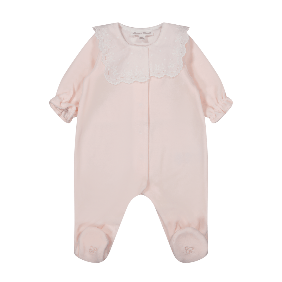 Tartine et Chocolat Baby Girls Bodysuit Light Pink