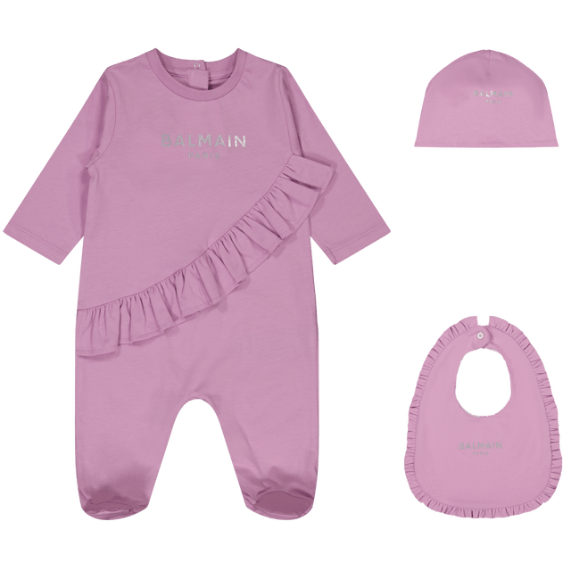 Balmain Baby Girls Bodysuit Lilac