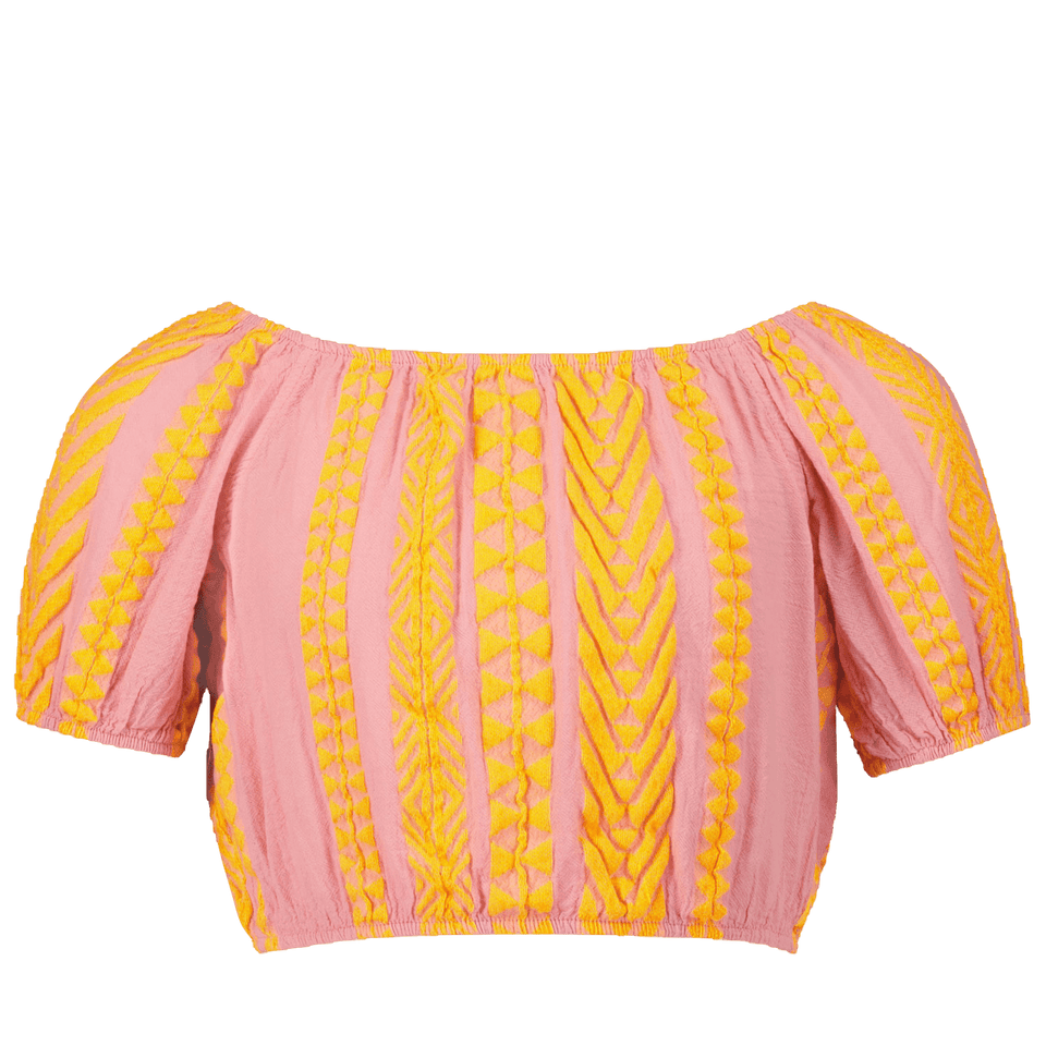 Devotion Kinder Meisjes T-Shirt Fluor Oranje 10Y