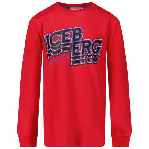 Iceberg Kids Boys T-Shirt Red