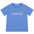 Moncler Baby Unisex T-Shirt Licht Blauw - Superstellar