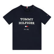 トミー・ヒルフィガーの男の子のTシャツ海軍