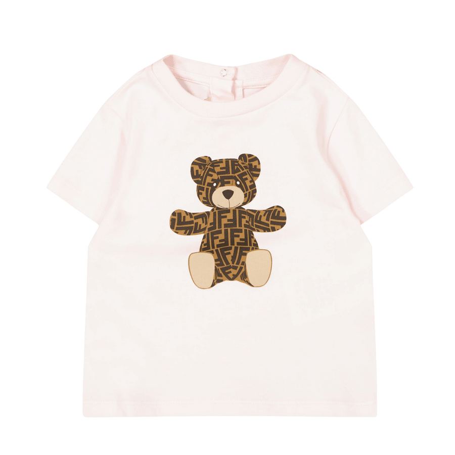 Fendi Baby Meisjes T-Shirt Licht Roze 3 mnd