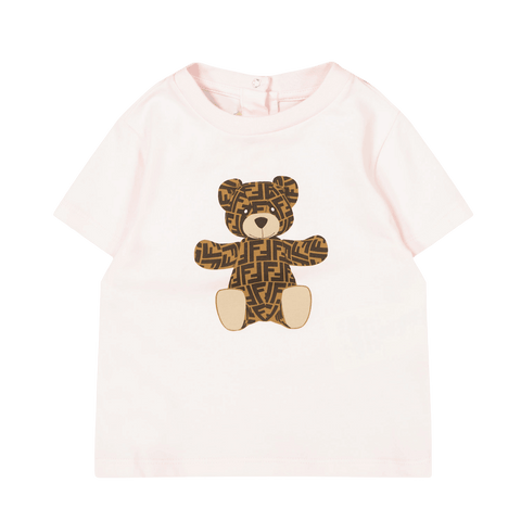 Fendi Baby Girls T-Shirt Light Pink