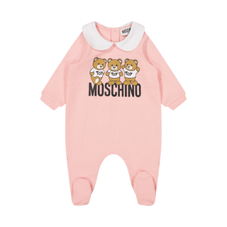 Moschino Baby Unisex Bodysuit Light Pink