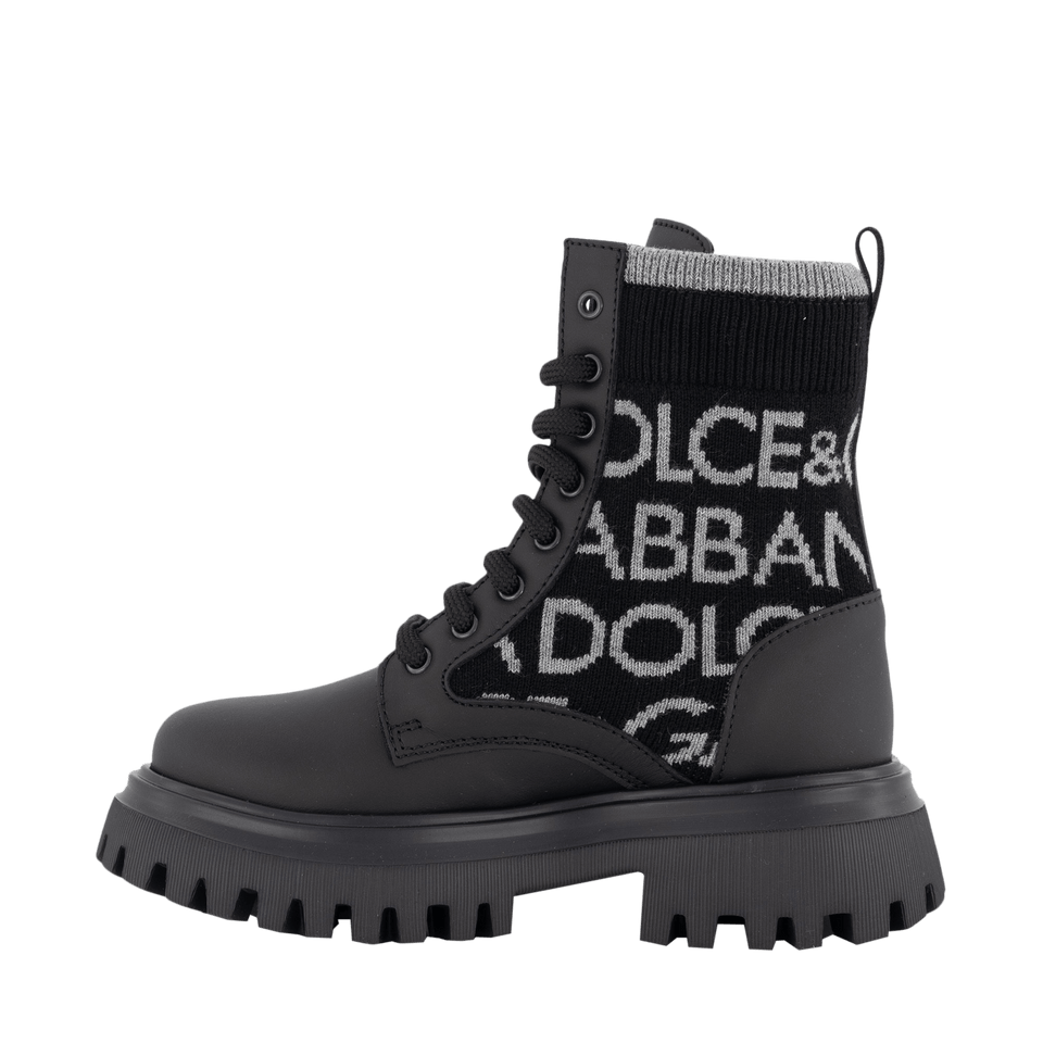 Dolce & Gabbana Kinder Unisex Laarzen Zwart