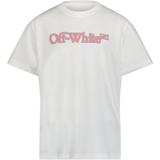 Off-White Kinder T-Shirt Wit 4Y
