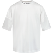 Palm Angels Kids Boys T-Shirt White