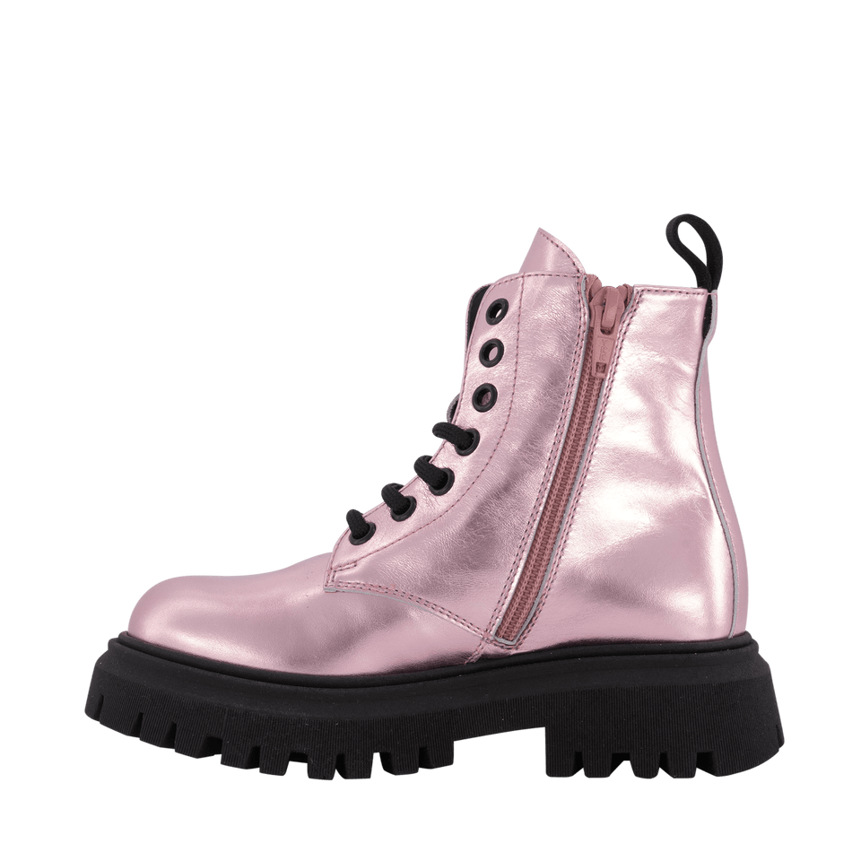 Moschino Kids Girls Boots Light Pink