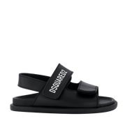 Dsquared2 tür unisex sandaletler siyah