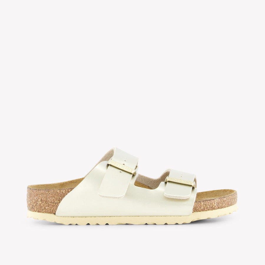 Birkenstock Girls Slides in Gold