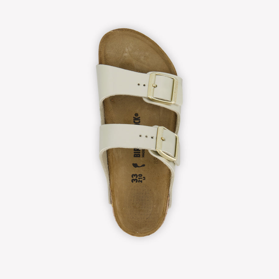 Birkenstock Arizona Girls Flipflops In Gold
