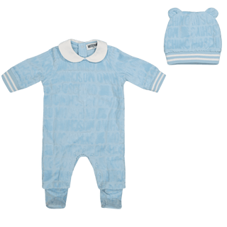 Moschino Baby Unisex Bodysuit Light Blue
