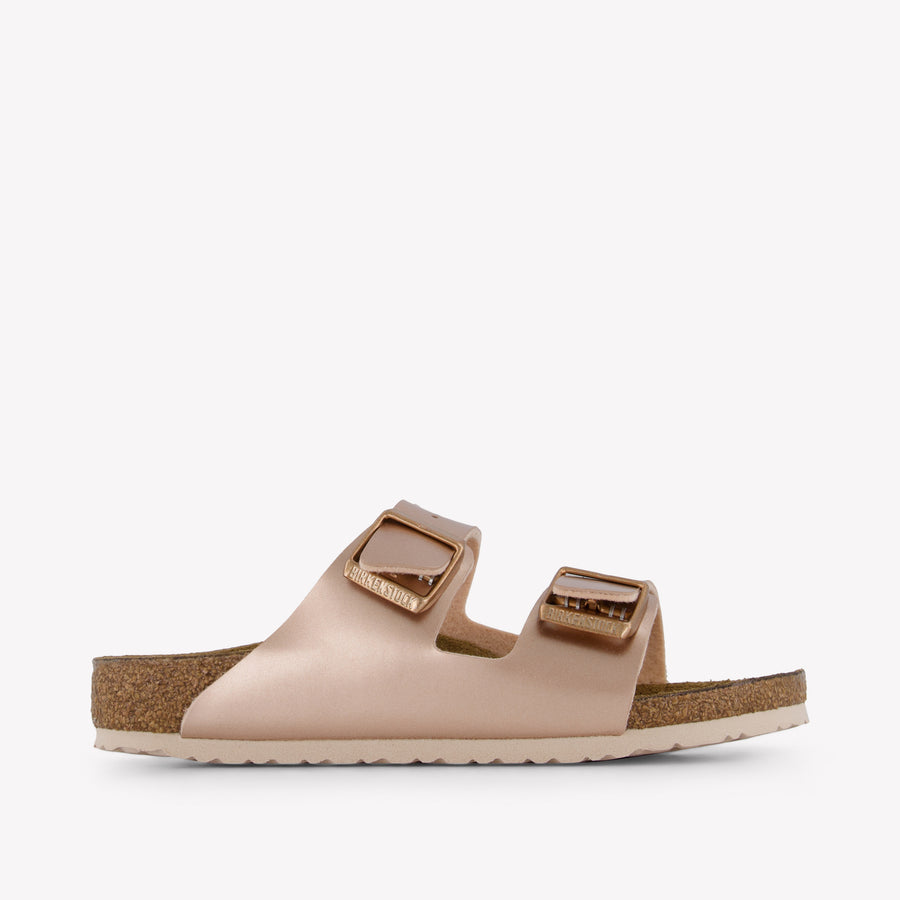 Birkenstock Arizona Girls Flipflops In Bronze