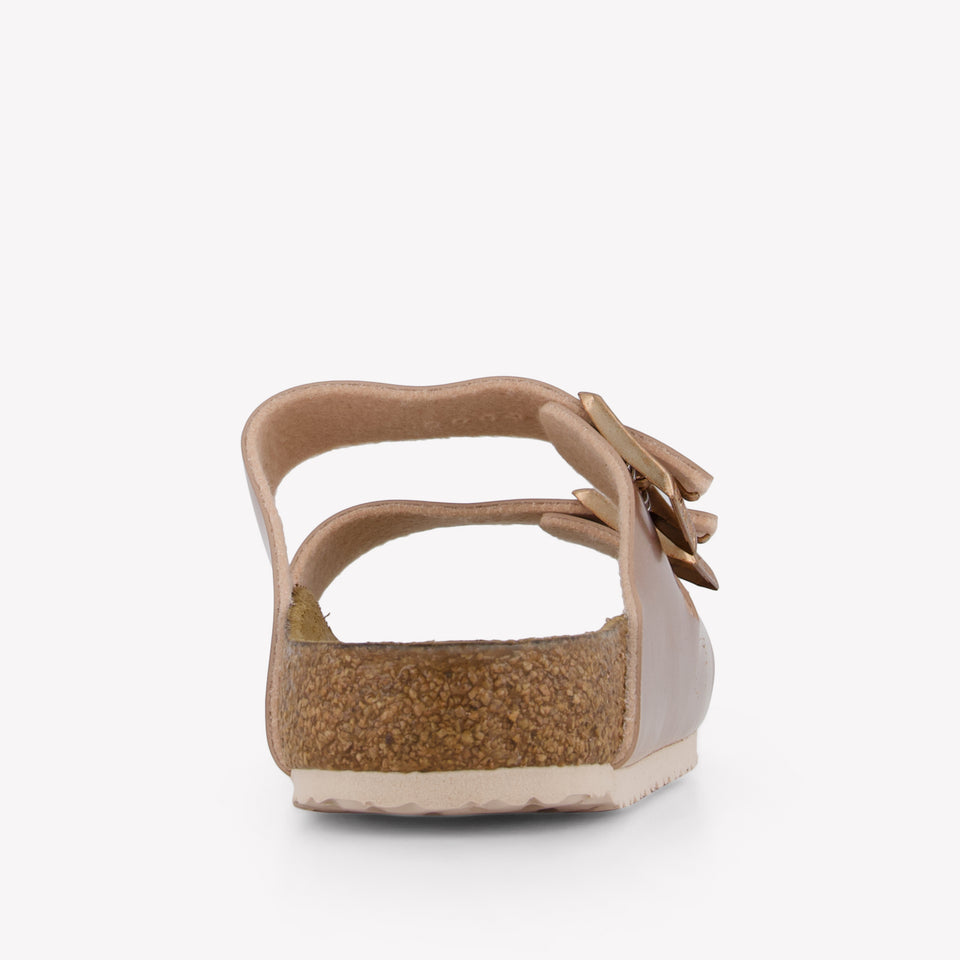 Birkenstock Arizona Girls Flipflops In Bronze