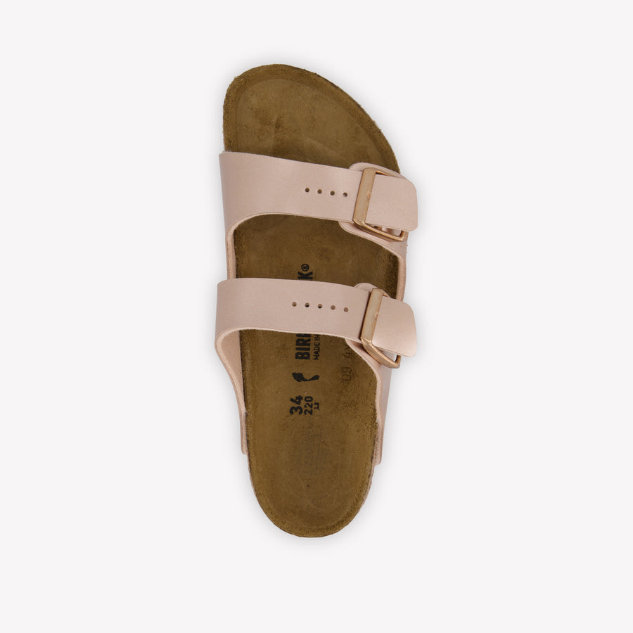 Birkenstock Arizona Girls Flipflops In Bronze