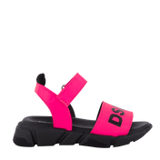 Dsquared2 çocuk kız sandalet fluor pembesi