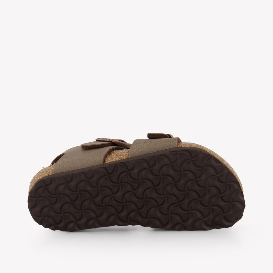 Birkenstock New York Boys Sandals In Brown