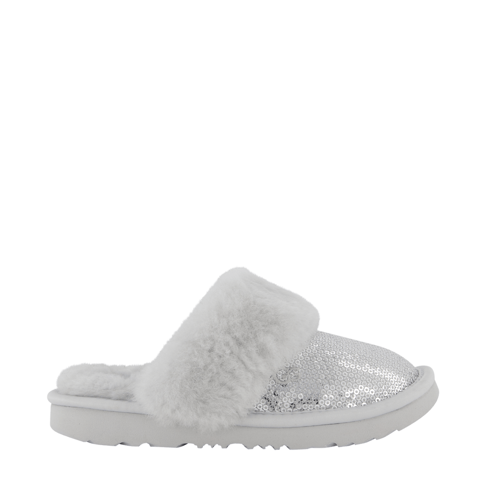 UGG Kinder Meisjes Sloffen Zilver 27.5