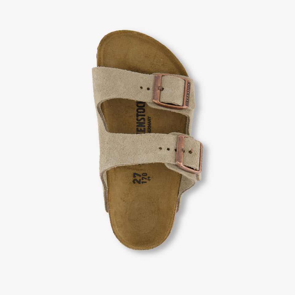 Birkenstock Arizona Unisex Slippers In Beige