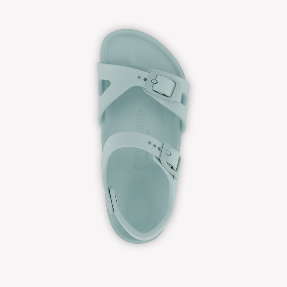 Birkenstock Rio Girls Sandals In Mint