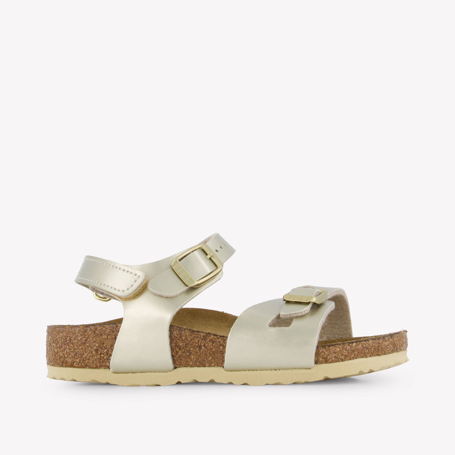 Birkenstock Rio Girls Sandals in Gold