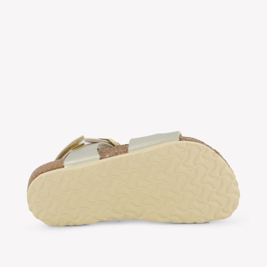 Birkenstock Rio Girls Sandals In Gold