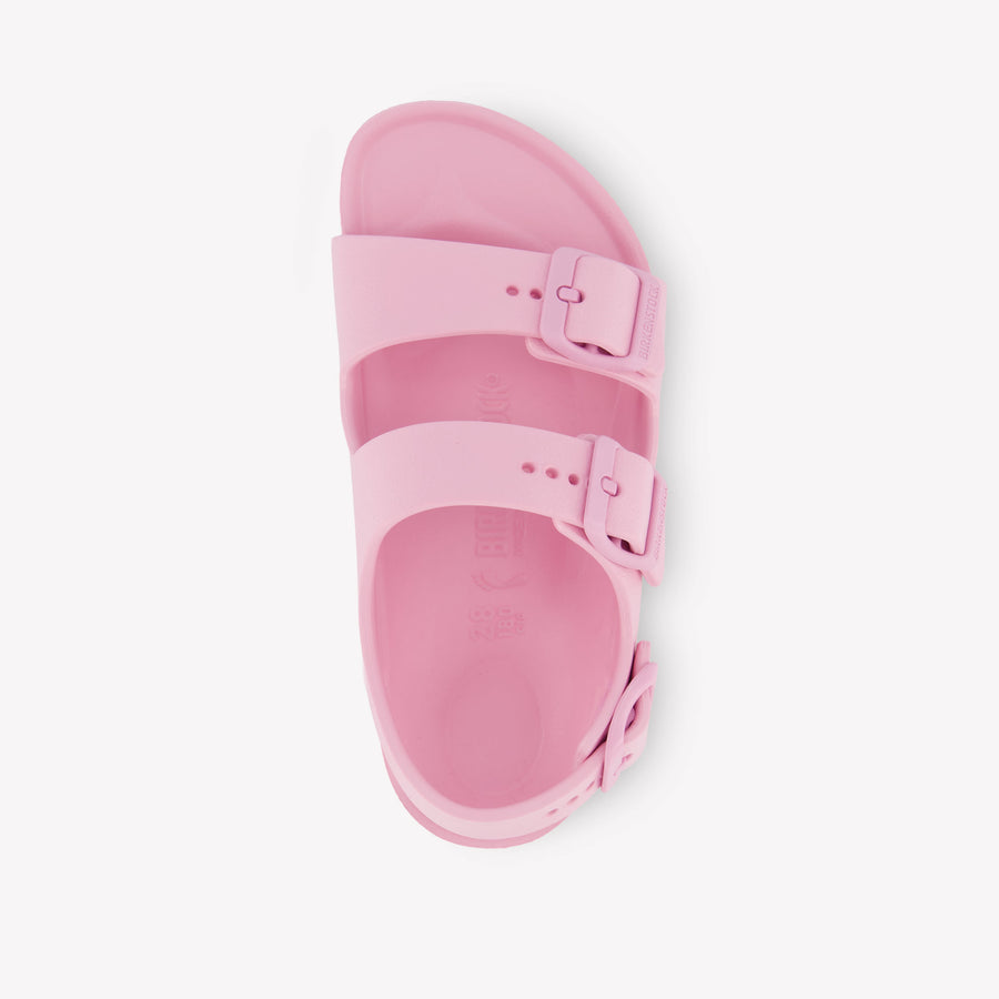 Birkenstock Milano Girls Sandals In Pink
