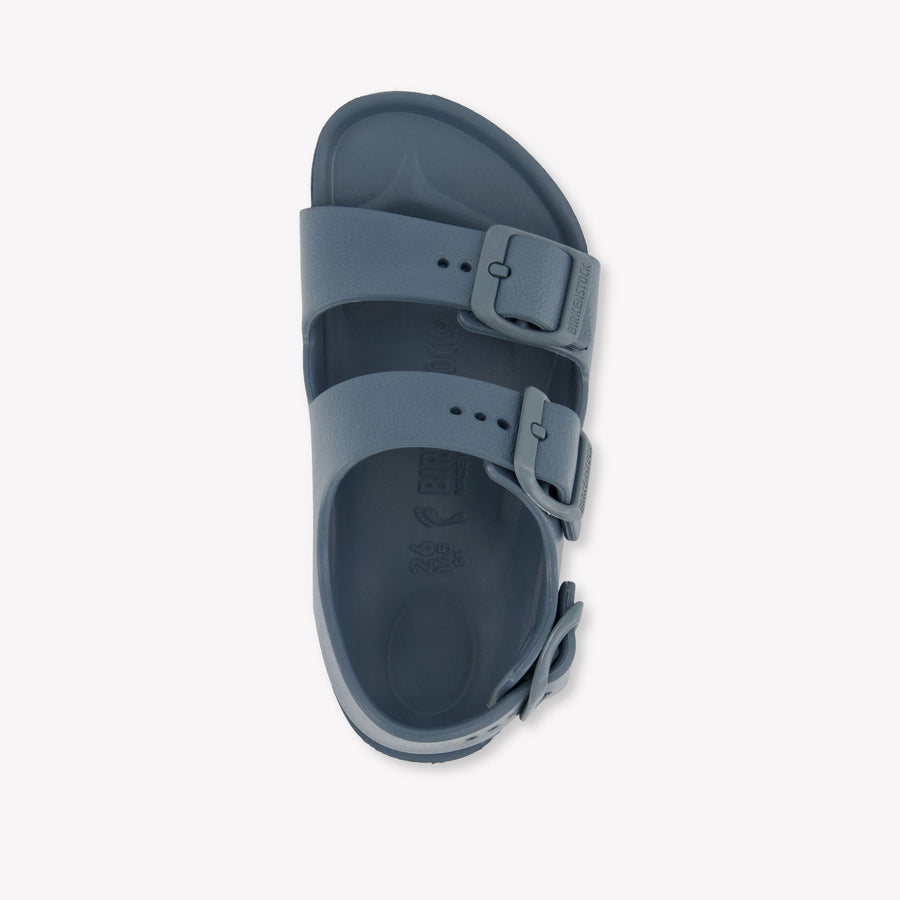 Birkenstock Milano Boys Sandals In Dark Gray