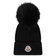 Moncler Kinder Meisjes Muts Zwart - Superstellar