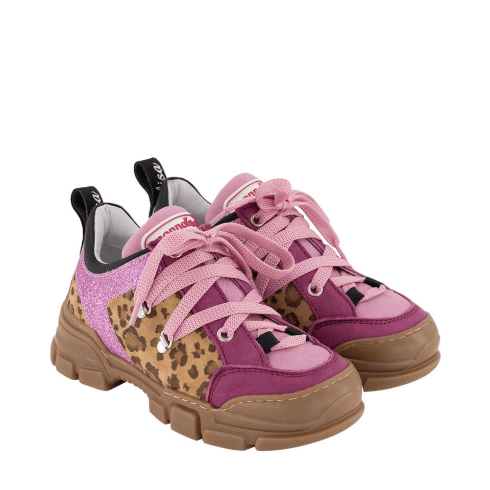 MonnaLisa Kids Girls Sneakers Pink