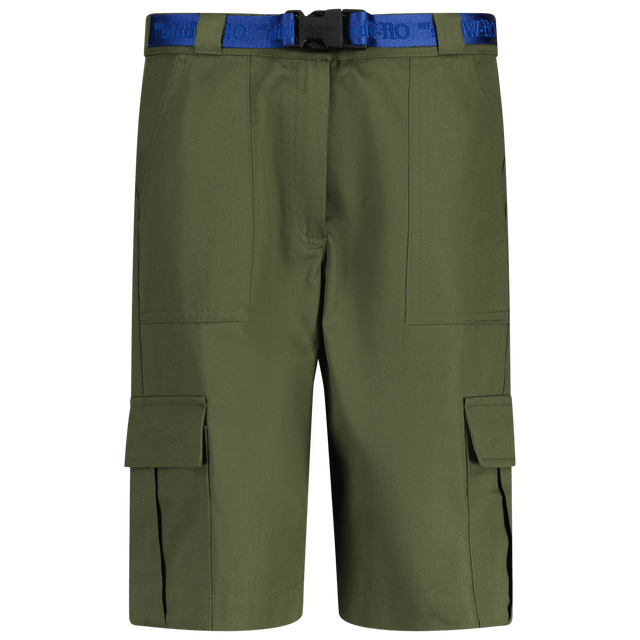 Off-White Kinder Jongens Shorts Army 4Y