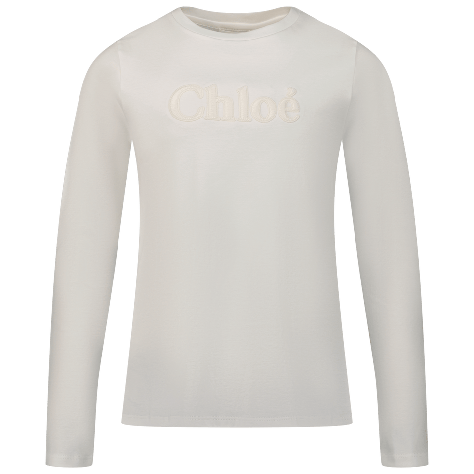 Chloe Kids Girls T-Shirt Off White