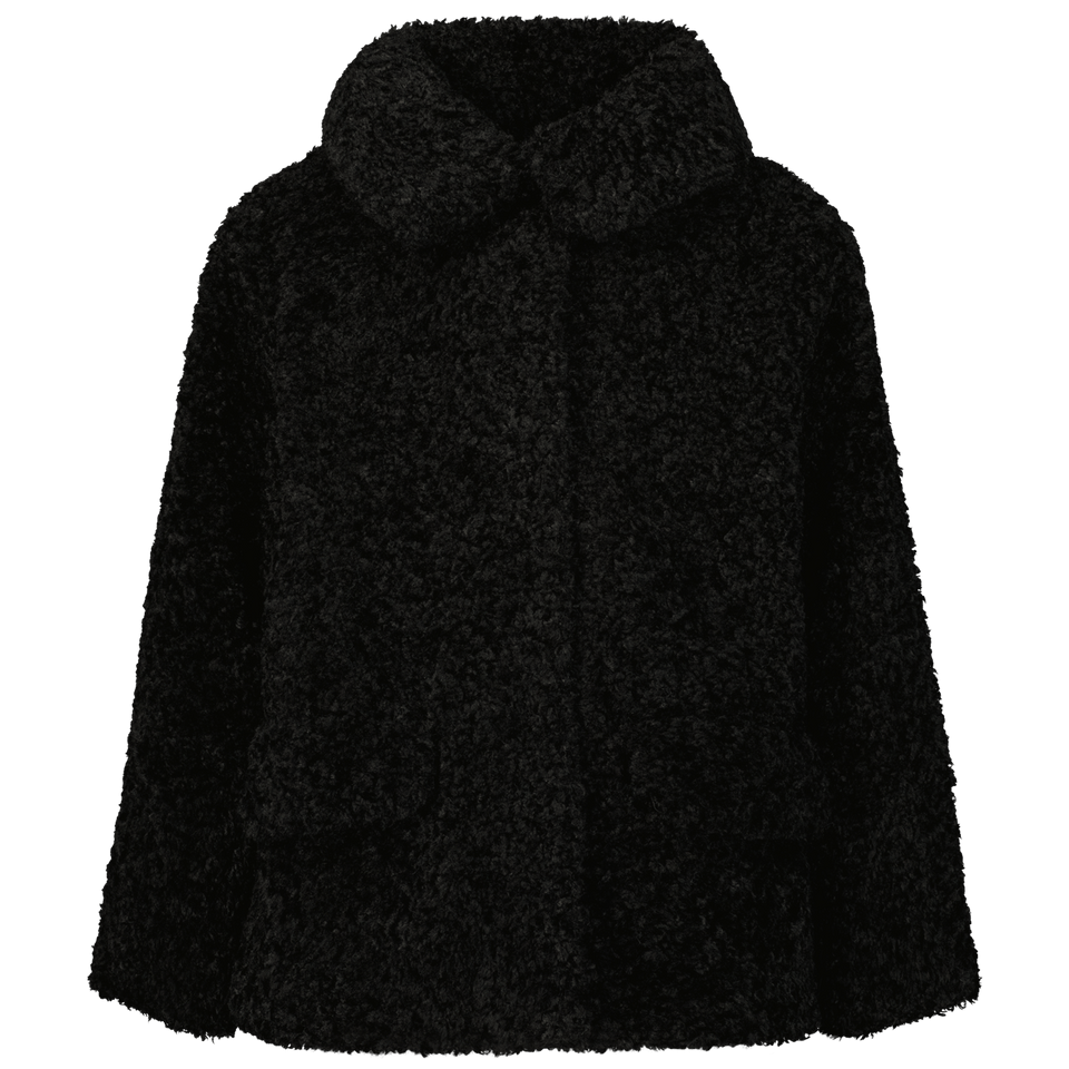 MonnaLisa Kids Girls Coat Black