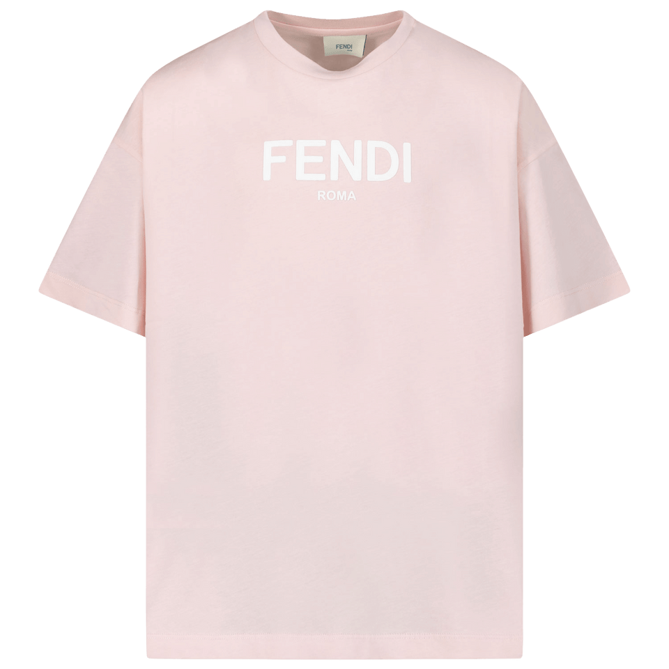 Fendi Kinder Meisjes T-Shirt Roze 3Y