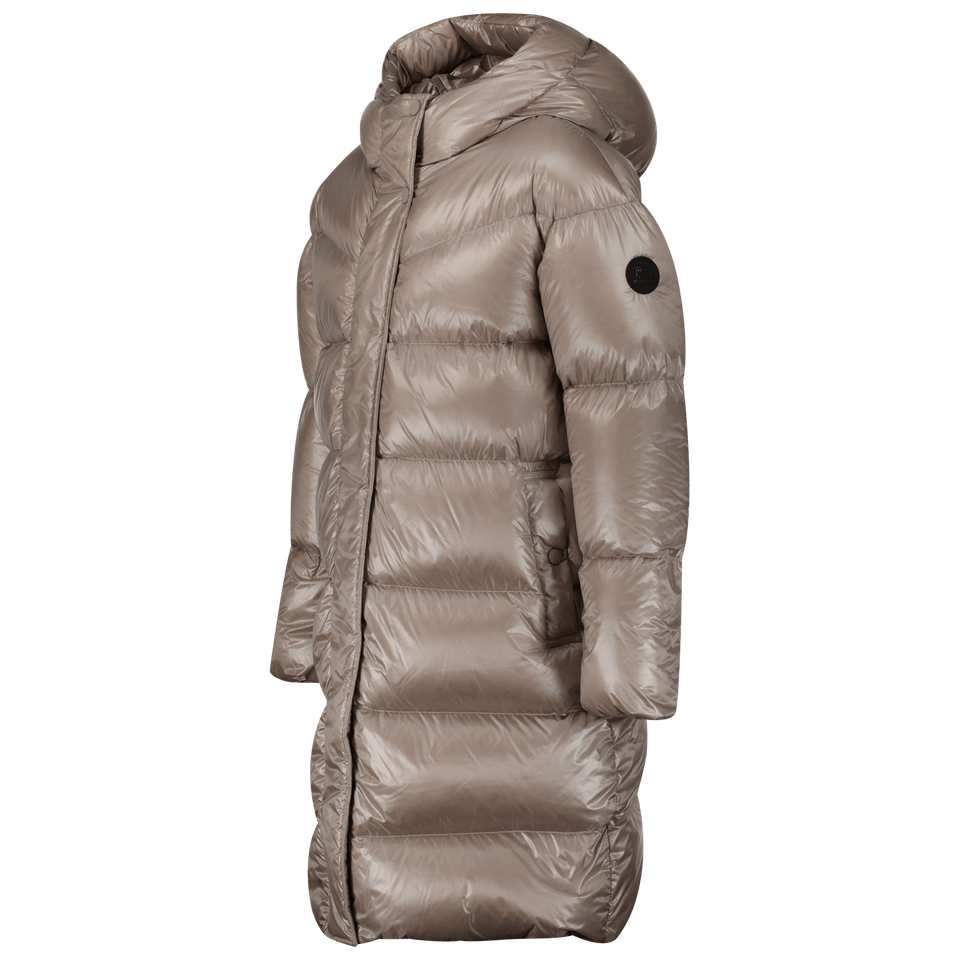 Woolrich Kids Girls Coat Light Beige