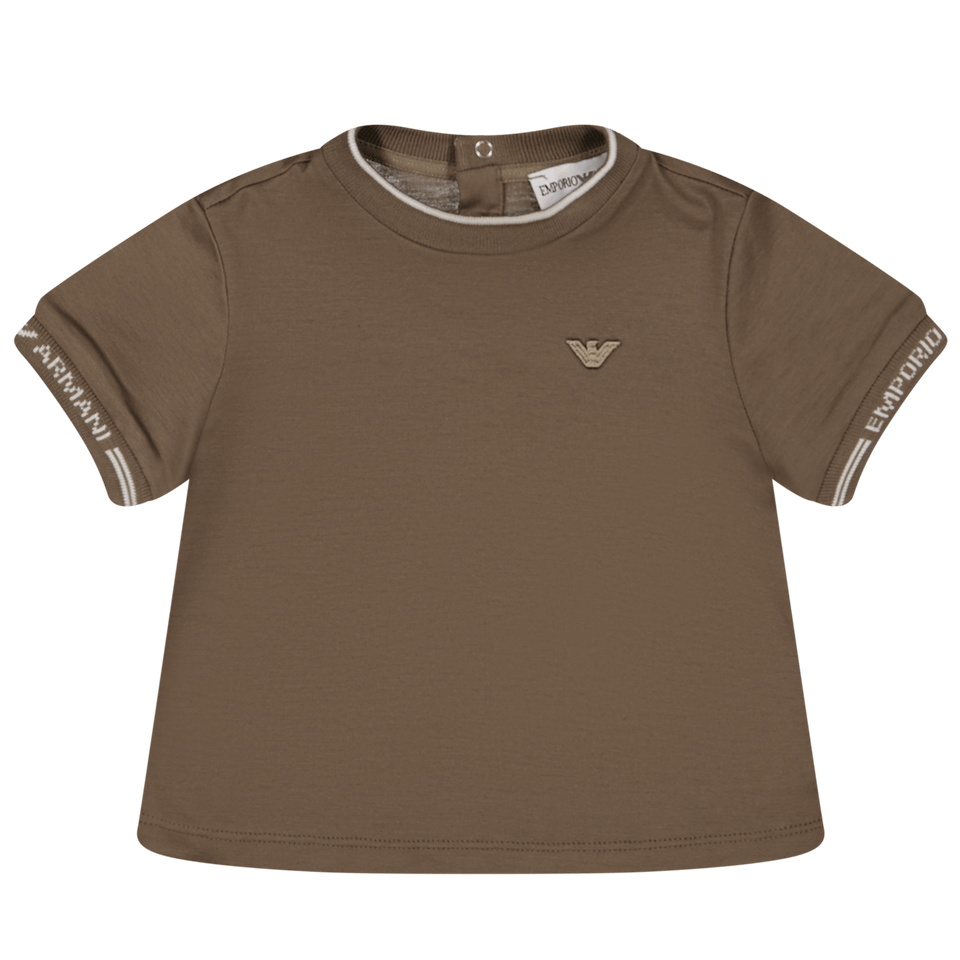 Armani Baby Boys T-Shirt Taupe