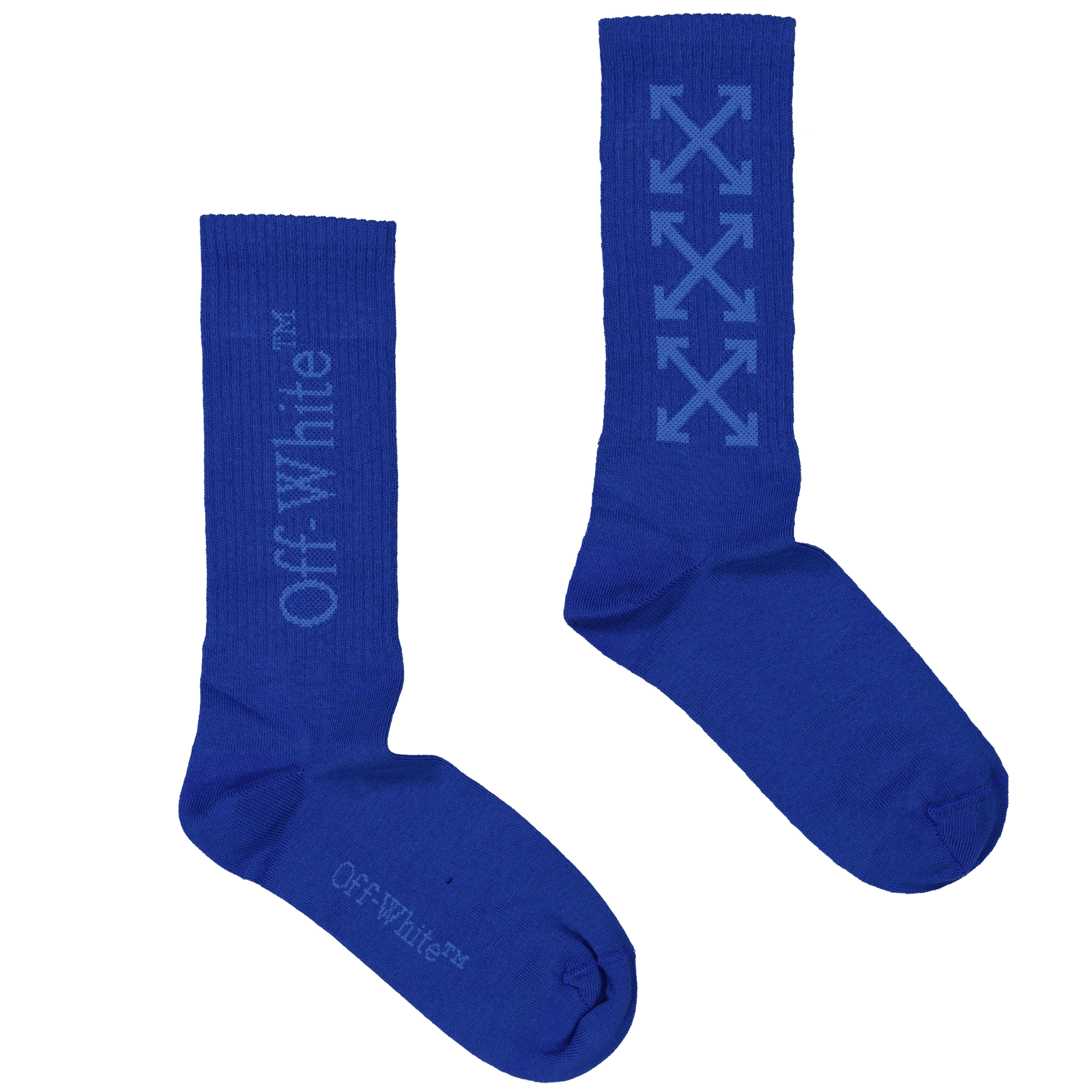 Off-White Kids Unisex Socks Cobalt Blue
