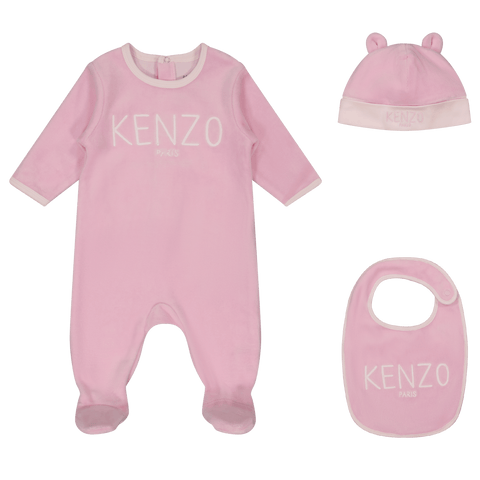 Kenzo kids Baby Unisex Bodysuit Light Pink