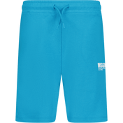 MSGM Children's Shorts Turquoise