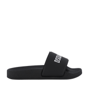 Dsquared2 Kinder Unisex Slippers Zwart